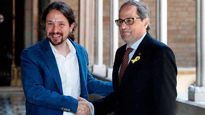 Telediario 1 - Iglesias muestra su voluntad de visitar a los políticos catalanes presos