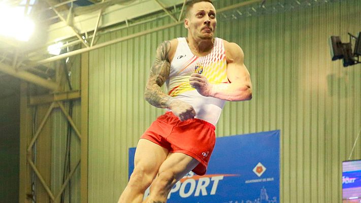  - Juegos Mediterráneos. Bronce de Néstor Abad en barra de gimnasia artística