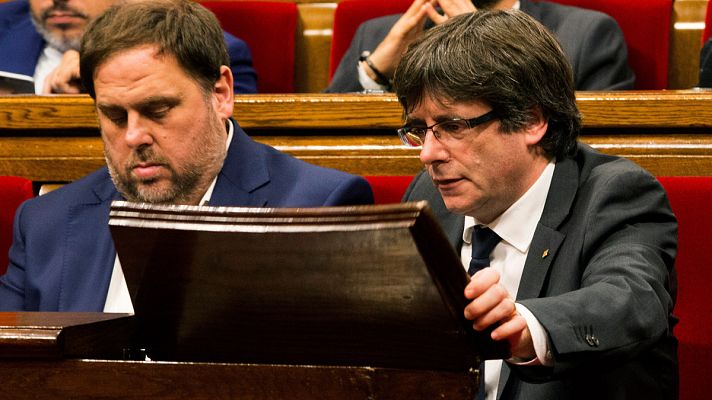 Telediario 1 - El Tribunal Supremo confirma el procesamiento por rebelión de Puigdemont y Junqueras