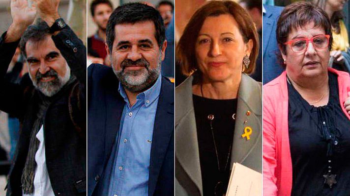 Telediario 1 - Llarena abre la puerta a Interior al traslado de Forcadell, Bassa y 'los Jordis' a cárceles catalanas