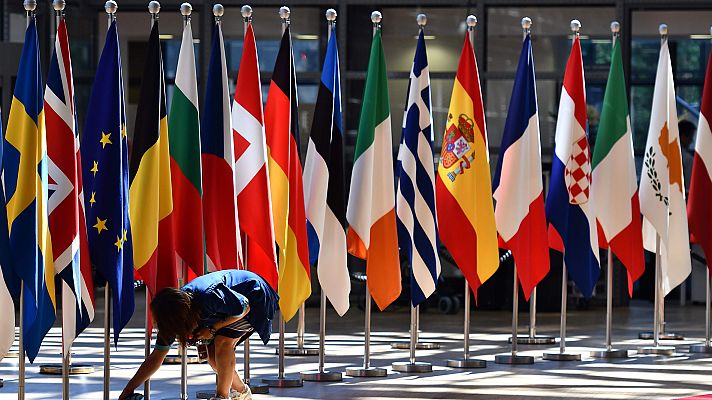 Telediario 1 - Cumbre europea sobre migración en Bruselas