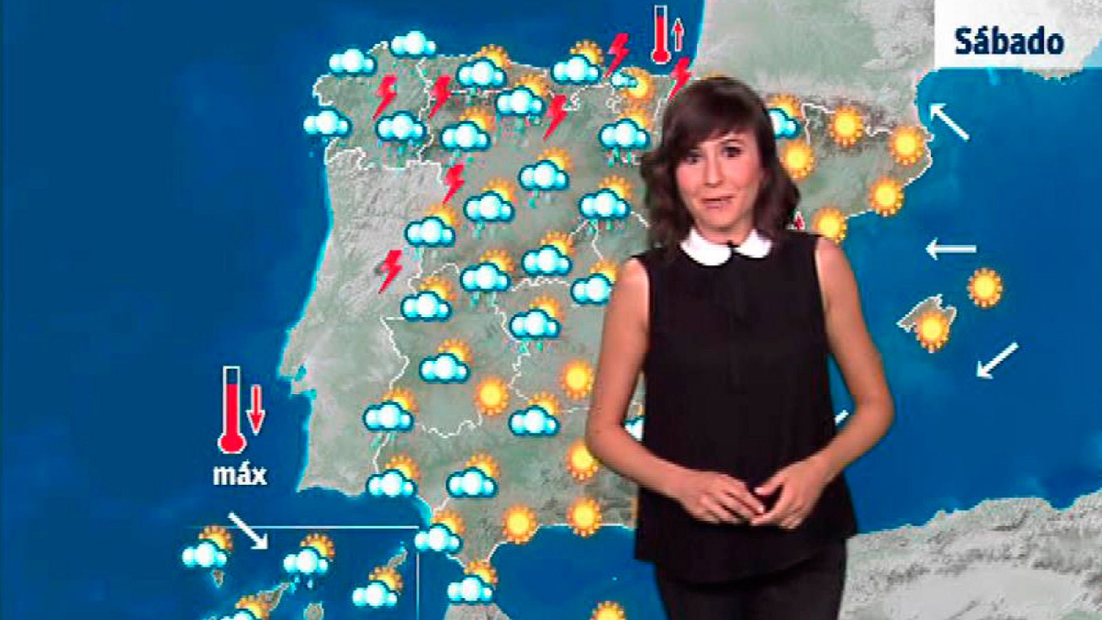 Lluvias y tormentas en el norte peninsular y el alto Ebro