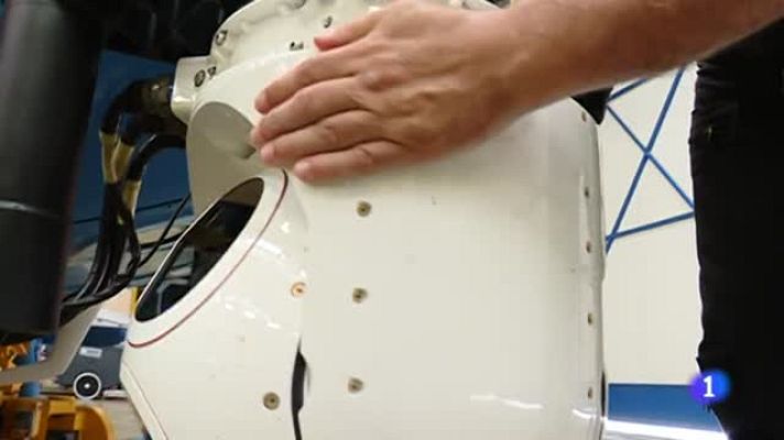 Telediario 1 - Subimos a uno de los helicópteros de la DGT con radar Pegasus