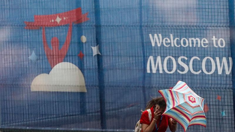 Lluvia torrencial, viento y granizo amenazan el Espaa-Rusia