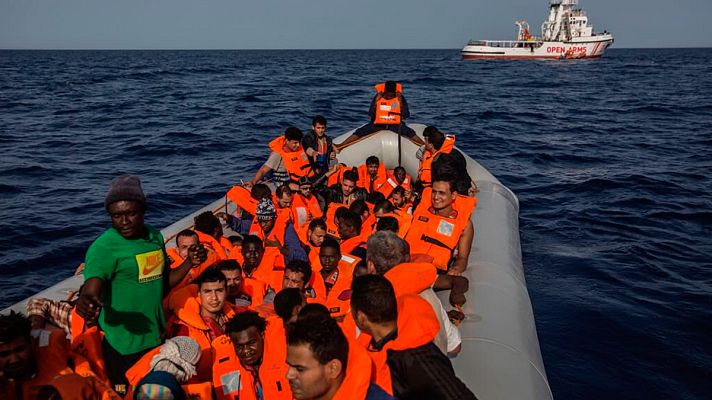 Telediario 1 - Open Arms: "No vamos camino a Barcelona porque sea la mejor decisión, sino porque no hay otra"