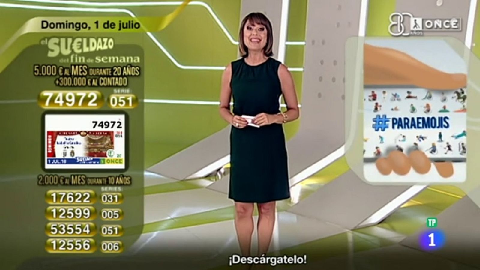 Sorteo ONCE - 01/07/18 - ver ahora