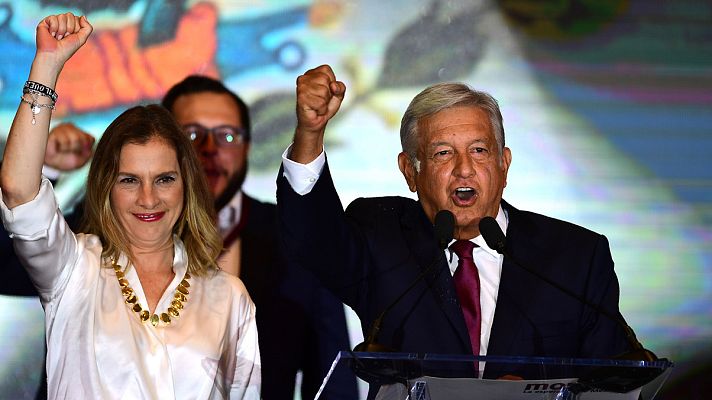 Telediario 1 - López Obrador gana las elecciones presidenciales en México
