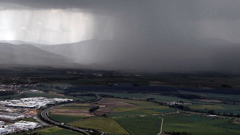 Chubascos con probabilidad de ser localmente fuertes en el Cantábrico, alto Ebro y Pirineos
