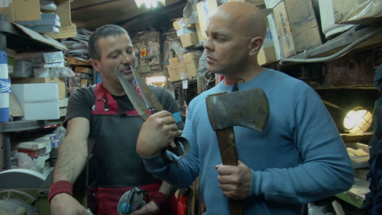 El afilador "encajado" de Vitoria