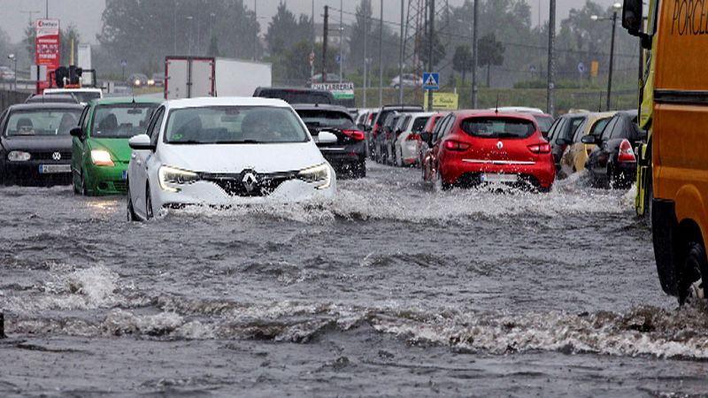 Probabilidad de chubascos localmente fuertes en el nordeste de Cataluña