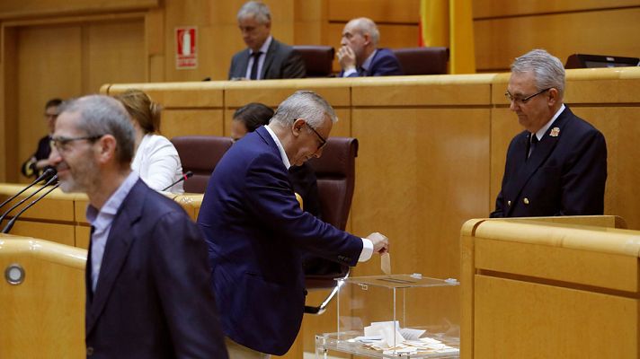 Telediario 1 - El Congreso tendrá que elegir a los últimos cuatro consejeros de RTVE tras fracasar su elección en el Senado