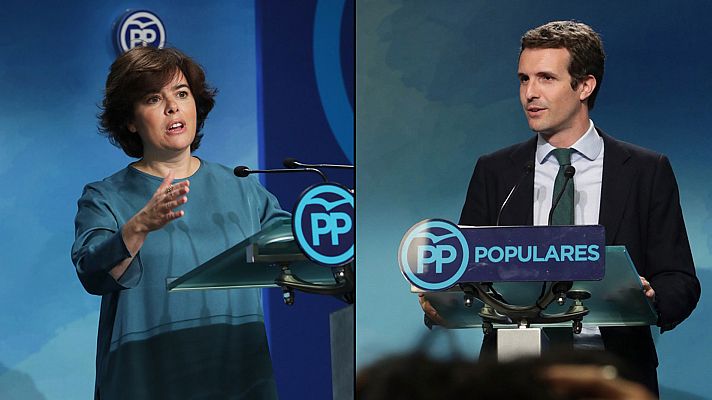 Telediario 1 - Soraya Sáenz de Santamaría no descarta ofrecer a Pablo Casado la Secretaría General del PP