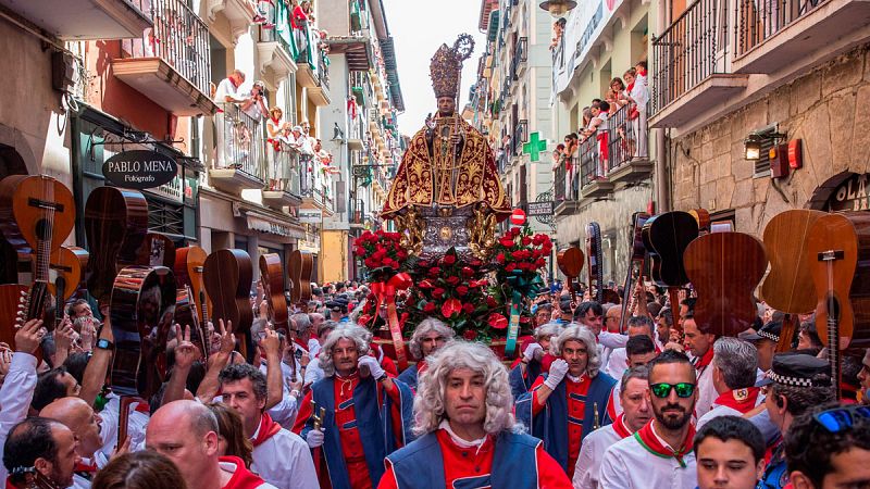 La procesin de San Fermn se celebra desde el S. XIV