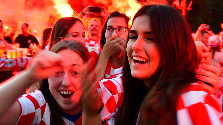 Telediario 1 - Mundial 2018. Fiesta en las calles de Croacia e Inglaterra