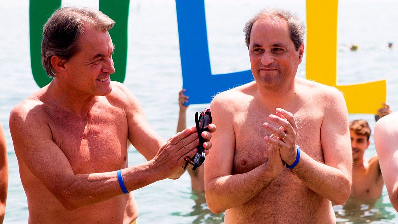 Torra ha participado en los actos del día de la esclerosis múltiple en Barcelona