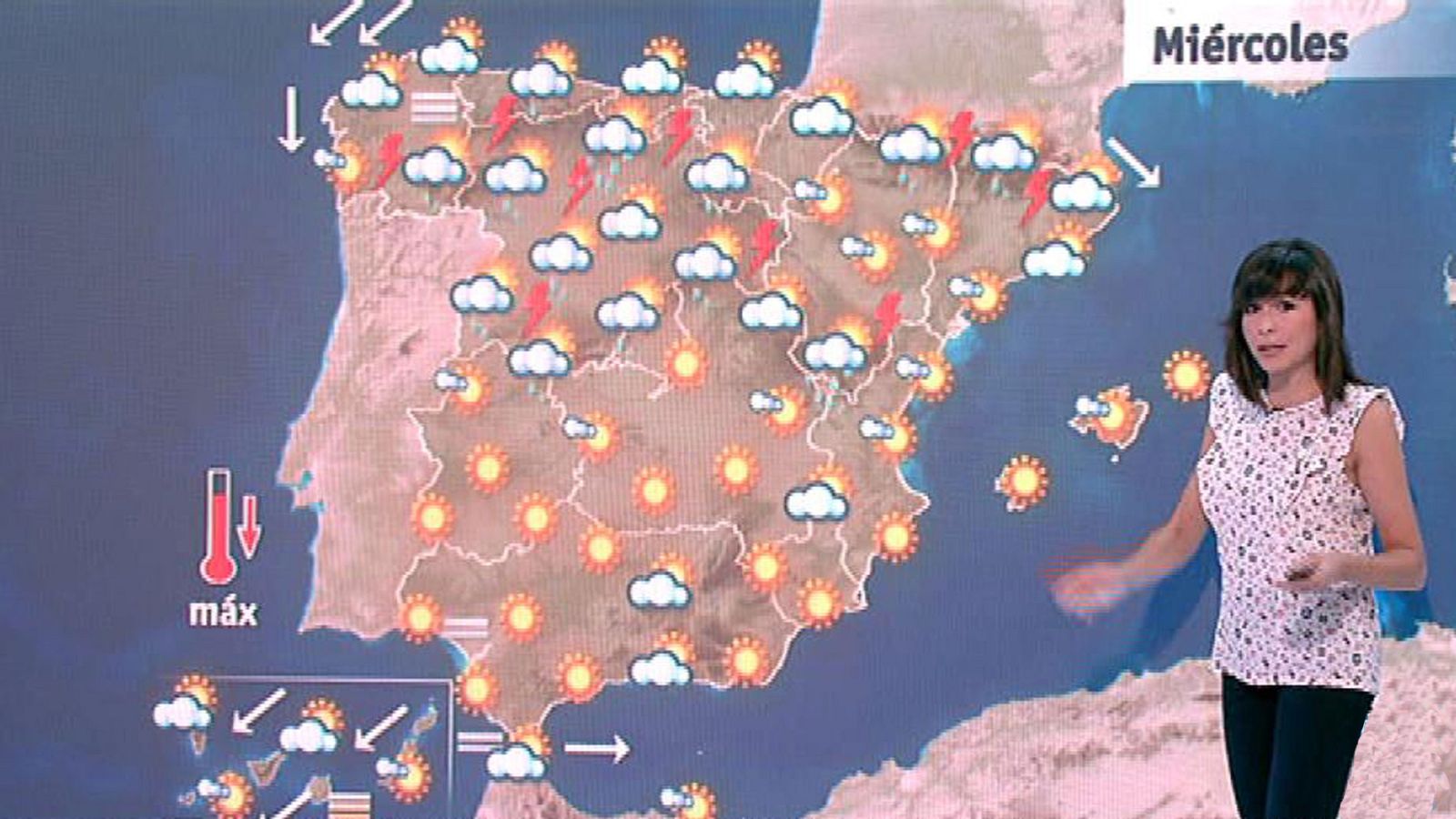 Tormentas en toda la mitad norte y bajada de temperaturas
