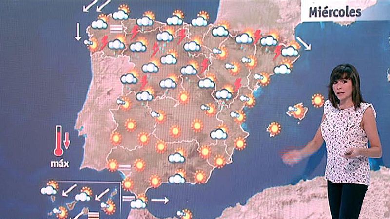 Tormentas en toda la mitad norte y bajada de temperaturas