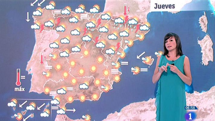 El tiempo - Este jueves habrá precipitaciones y tormentas en el norte peninsular