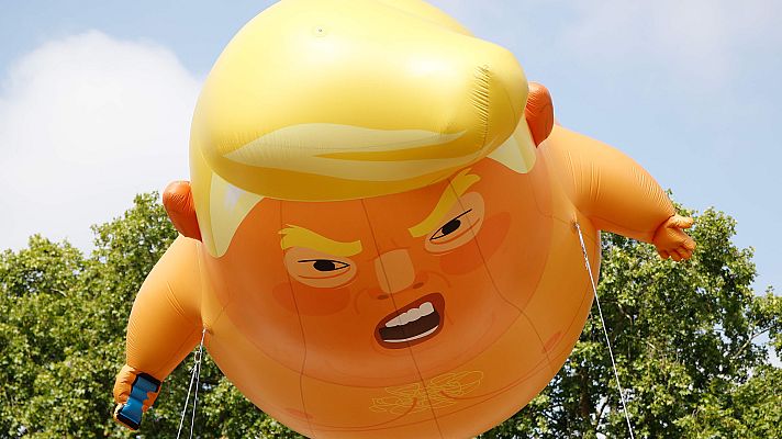 Informativo 24h - Un bebé gigante con la cara de Trump flota en Londres