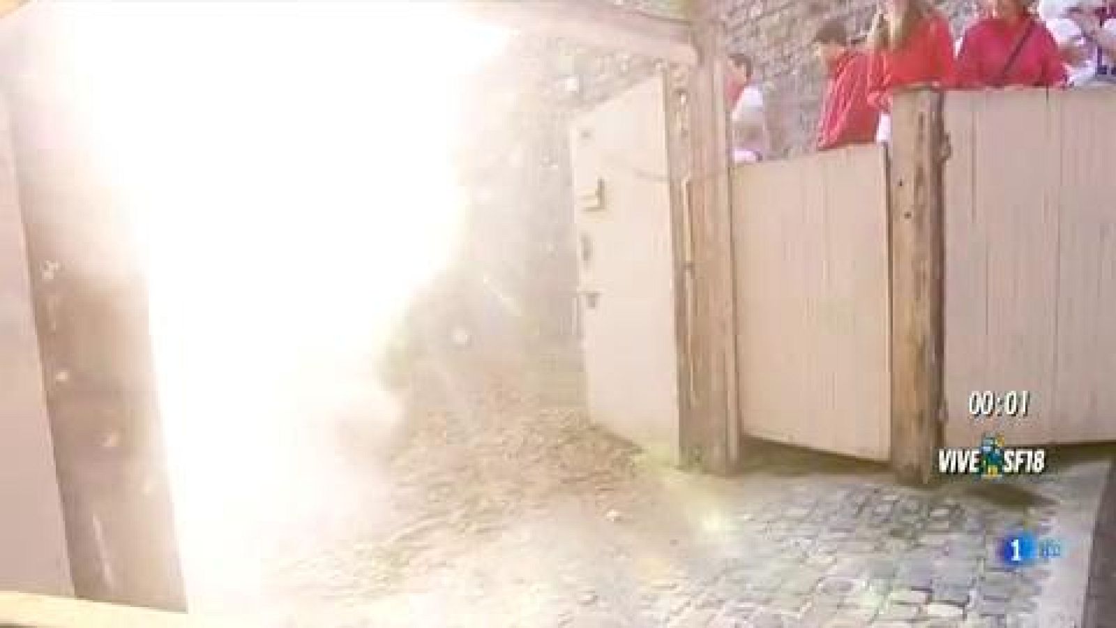 Último encierro vertiginoso con los Miura