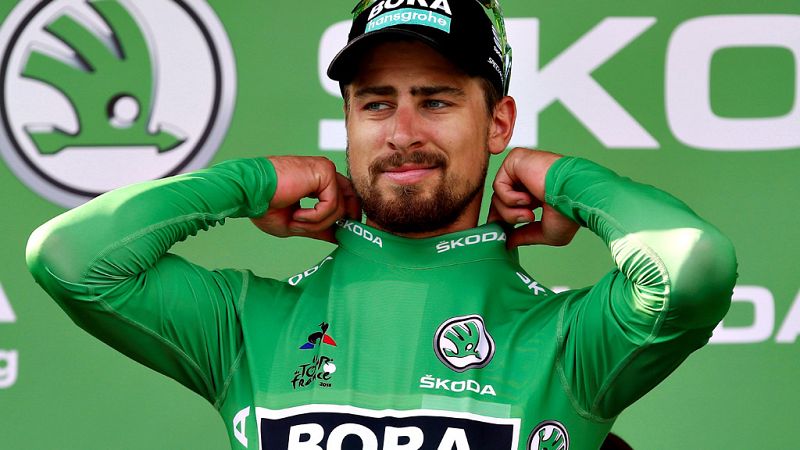 Después de ser descalificado del Tour 2017, el corredor eslovaco está encantado con volver a la Grande Boucle y batir el récord de días portando el maillot verde y seguir sumando victorias y maillots.