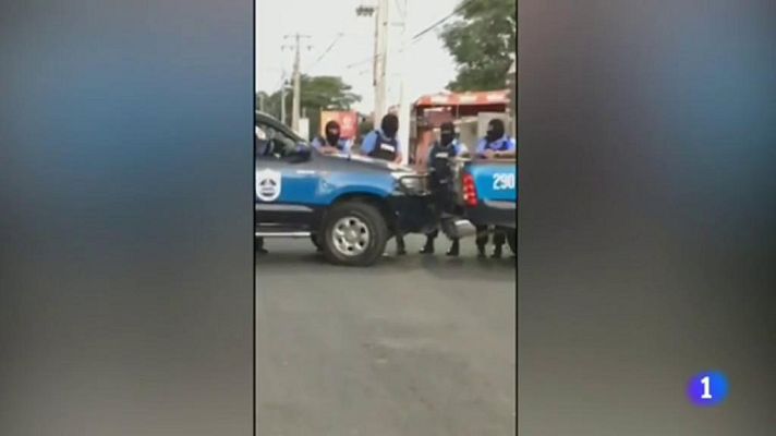 Telediario 1 - En Nicaragua, fuerzas progubernamentales han asediado una parroquia de Managua, donde se habían refugiado un grupo de estudiantes