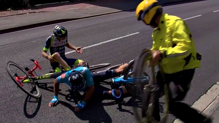 Tour de Francia - Tour 2018 | Caída de Mikel Landa (Movistar) a 32km para la meta