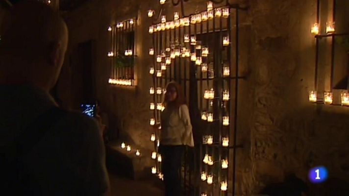 Telediario 1 - Pedraza, en Segovia, celebró anoche su noche mágica
