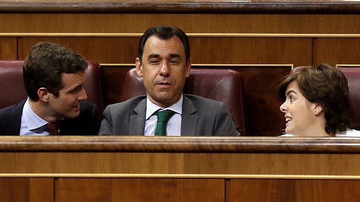 Telediario 1 - Casado y Santamaría se reúnen sin avances sobre una candidatura única