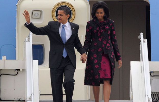  - Obama llega a Estrasburgo