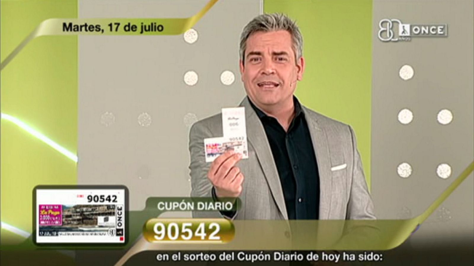 Sorteo ONCE - 17/07/18 - ver ahora