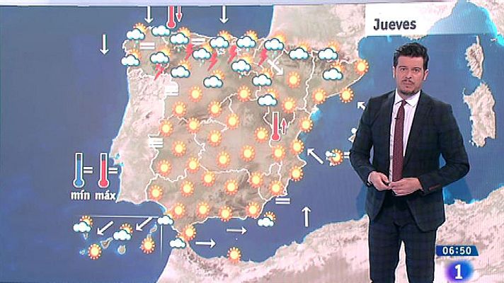 El tiempo - Fuertes tormentas en el norte y estabilidad generalizada