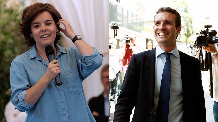 Telediario 1 - Los candidatos a liderar el PP cierran sus campañas