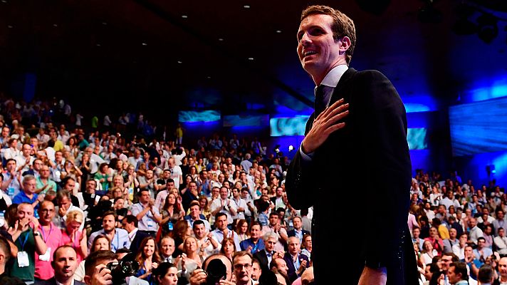 Telediario 1 - Pablo Casado, nuevo presidente del PP
