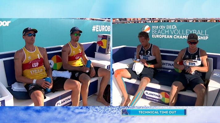 Voley Playa - Campeonato de Europa Masculino Bronce: España - Rusia