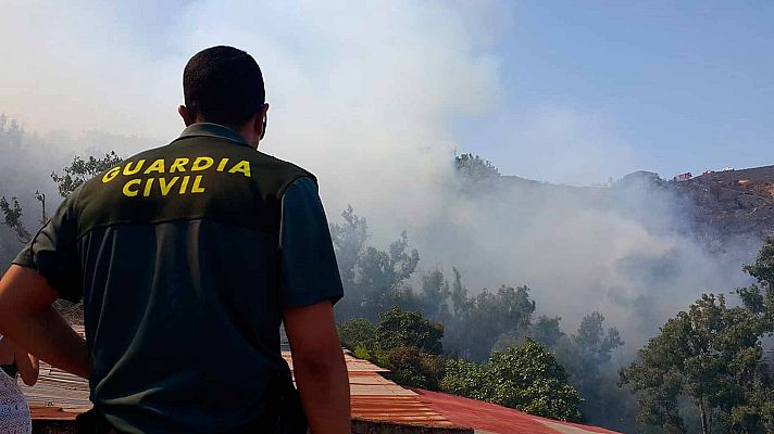 Telediario 1 - Controlado en Ceuta el segundo incendio más grave de su historia