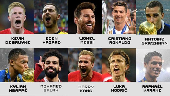 Telediario 1 - Griezmann y Modric amenazan el reinado de Cristiano y Messi en 'The Best'