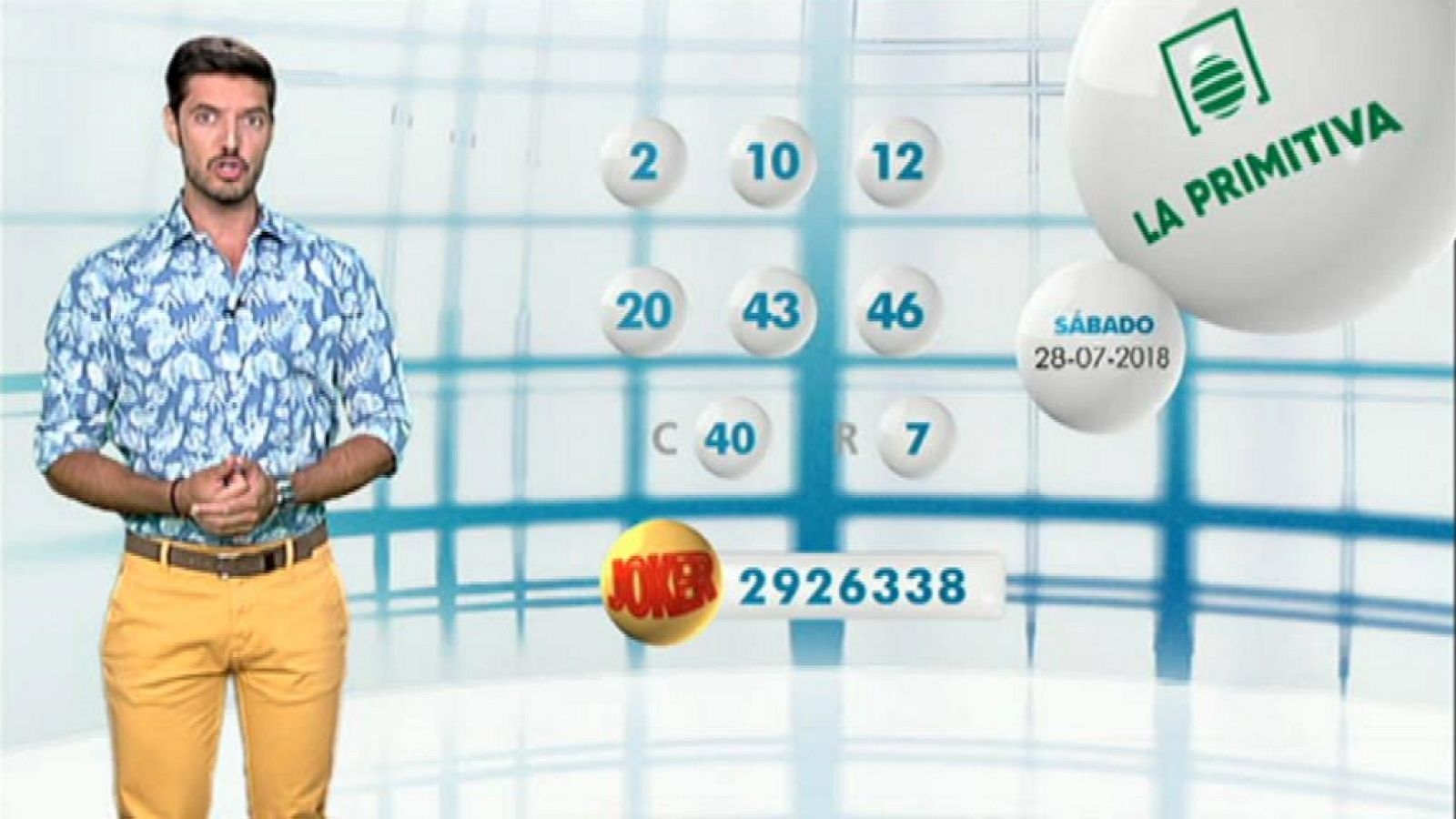 Bonoloto+Primitiva - 28/07/18 - ver ahora