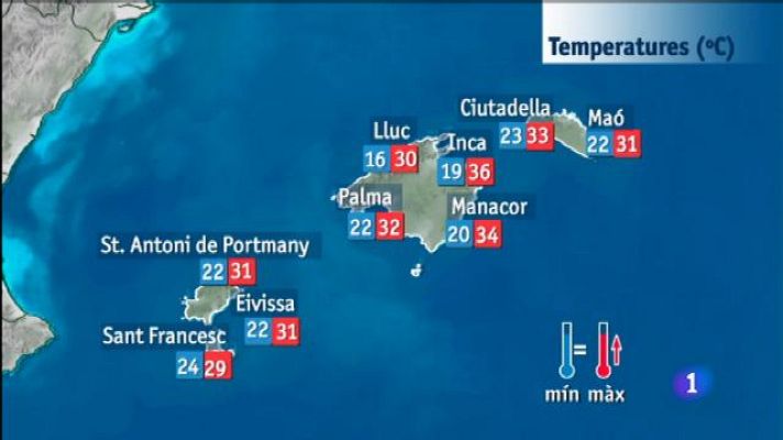 Informatiu Balear - El temps a les Illes Balears - 30/07/18