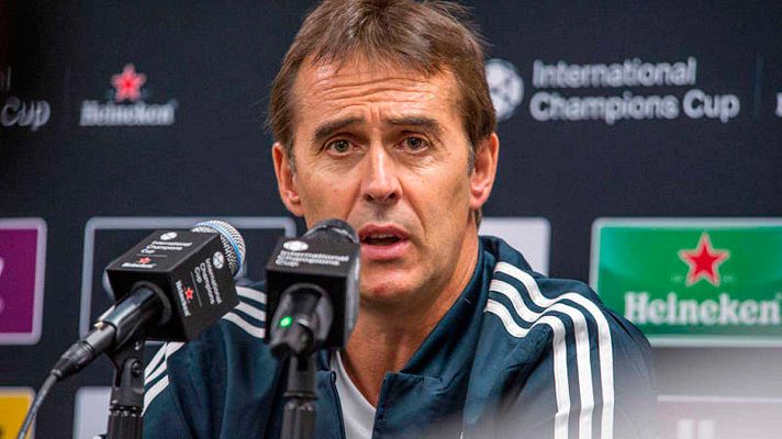 Telediario 1 - Lopetegui: "Es un reto apasionante reinventar a un equipo sin Cristiano"