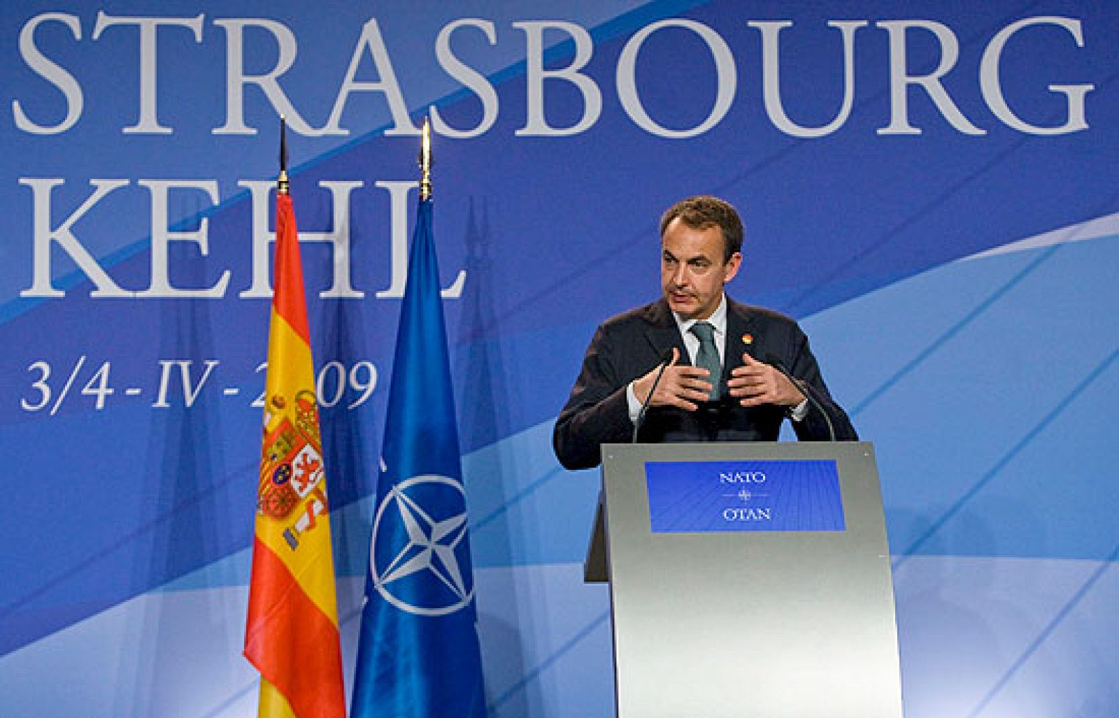 Rueda de prensa íntegra de Rodríguez Zapatero en la cumbre de la OTAN | Ver