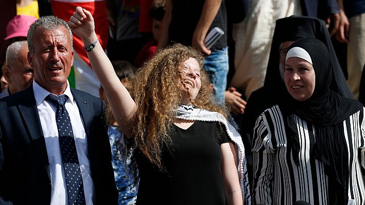  - Tahed Tamimi, la adolescente palestina detenida por Israel, se convierte en icono de la causa de su pueblo