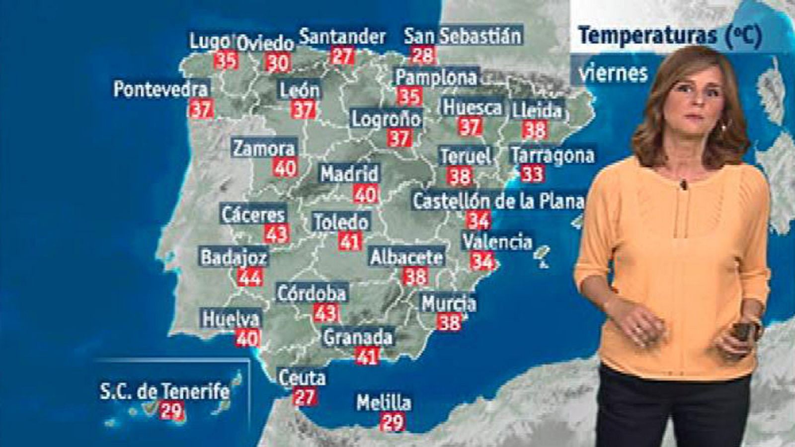 Ascienden las temperaturas y alcanzan la alerta roja en Cáceres y Badajoz - El tiempo | Ver