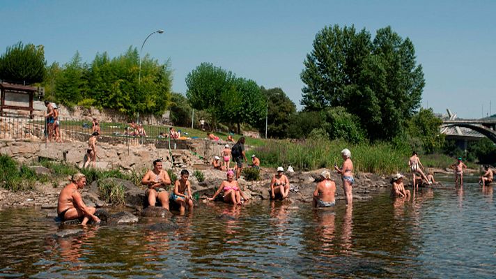 El tiempo - Temperaturas significativamente altas en gran parte del interior de la Península y Baleares, con valores que en zonas de los valles del Tajo, Guadiana y Guadalquivir podrían alcanzar los 42 grados, e incluso localmente los 44 grados