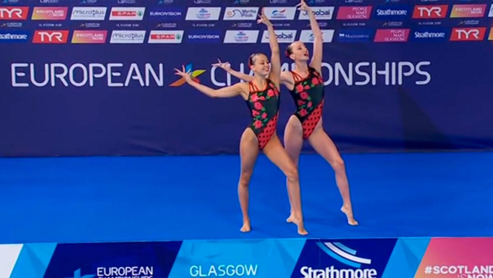 E. Championships: Ejercicio dúo libre preliminar de Paula Ramírez y Sara Saldaña | Ver