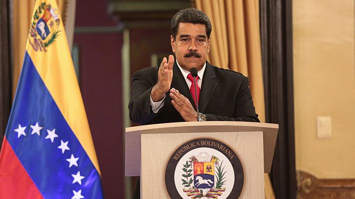 Telediario 1 - Maduro acusa al presidente colombiano saliente, Juan Manuel Santos, de estar detrás del atentado