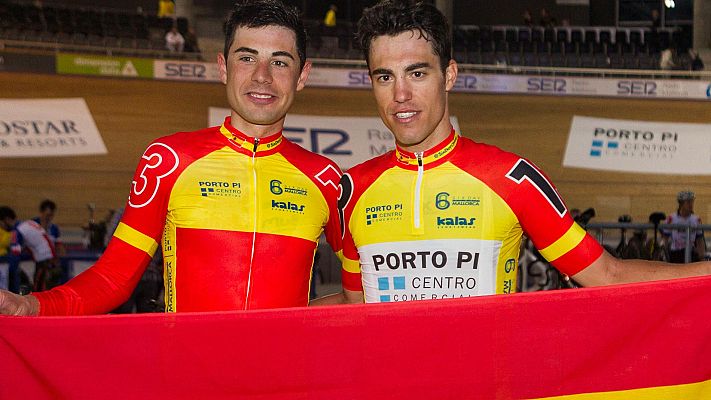 Telediario 1 - Torres y Mora, de Glasgow a Tokio para poner el madison en los más alto