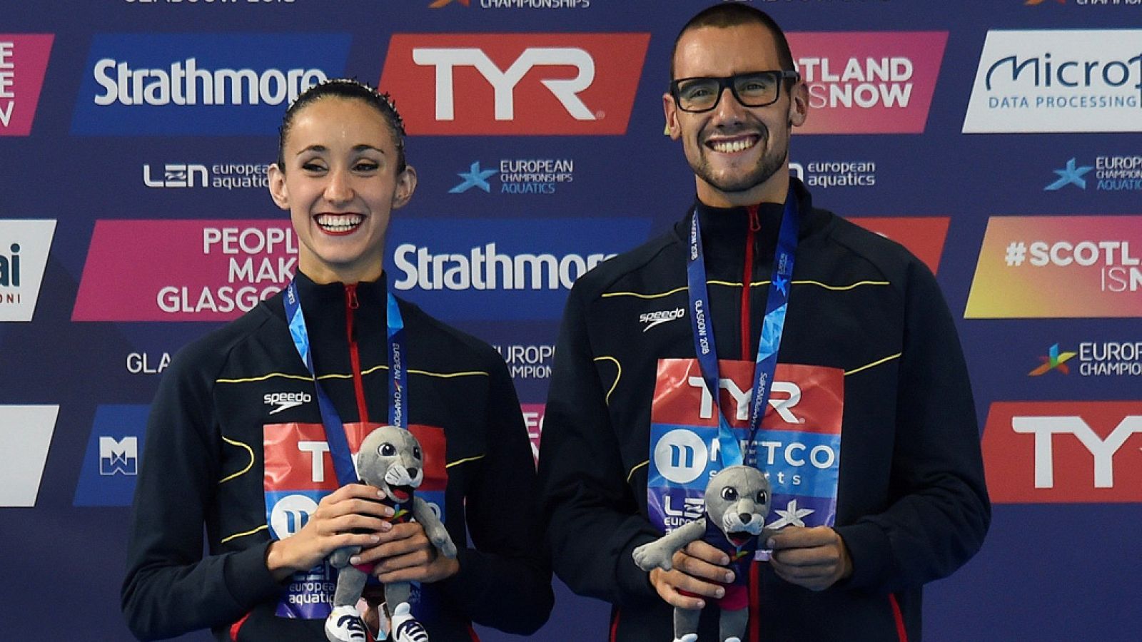 Pau Ribes y Berta Ferreras, "muy felices" con el bronce | Ver