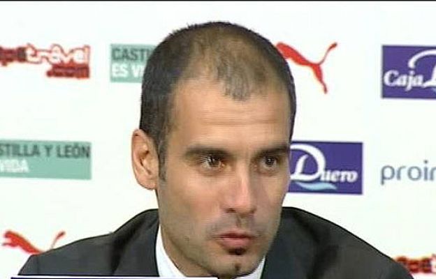  - 'Pep' aplaude a sus jugadores