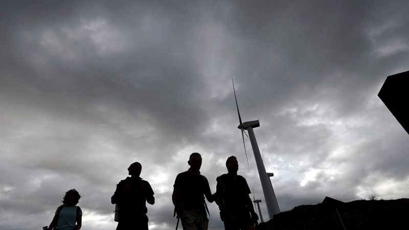 Chubascos y tormentas localmente fuertes y con granizo en el norte de Aragón, Cataluña